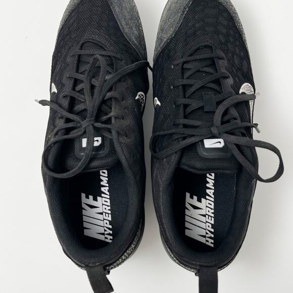 Nike HyperDiamond 2 Pro Softball Cleats Black Womens 11 Mens 9.5 - Picture 6 of 9